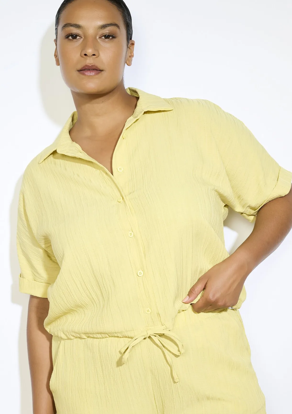 LolaLiza Losse blouse met textuur- Co-Ord Sets|Blouses En Hemden