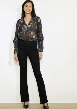 LolaLiza Losvallend bloemenhemd- Blouses En Hemden