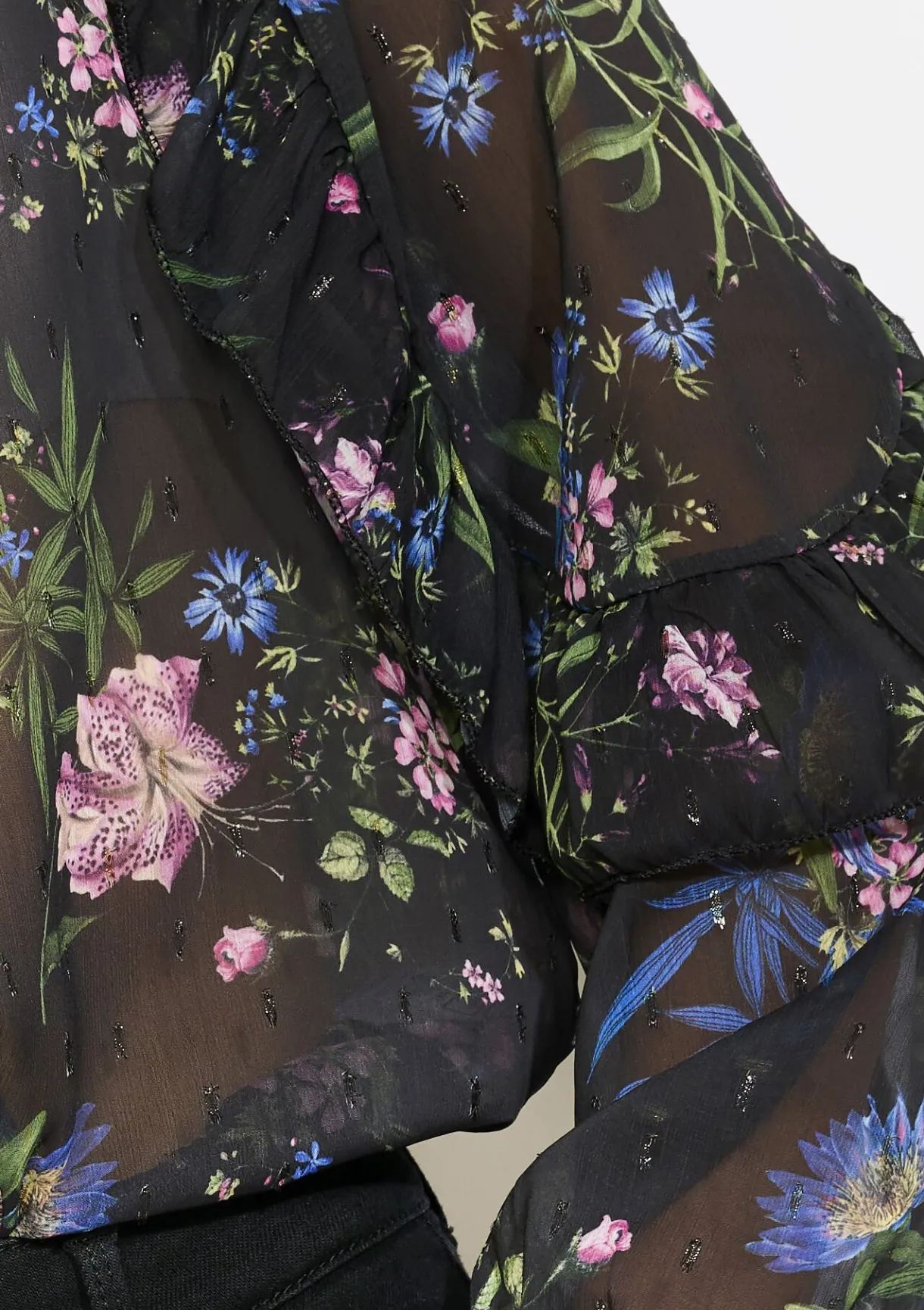 LolaLiza Losvallend bloemenhemd- Blouses En Hemden