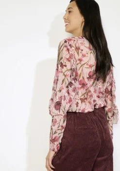 LolaLiza Losvallend bloemenhemd- Blouses En Hemden