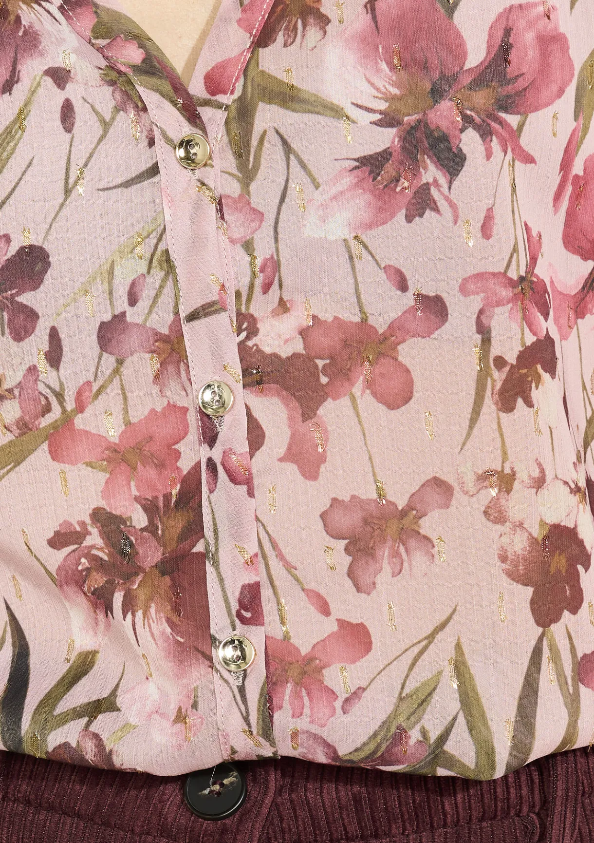 LolaLiza Losvallend bloemenhemd- Blouses En Hemden