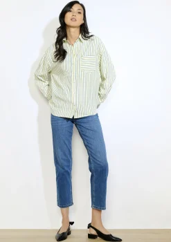 LolaLiza Losvallend gestreept hemd- Blouses En Hemden