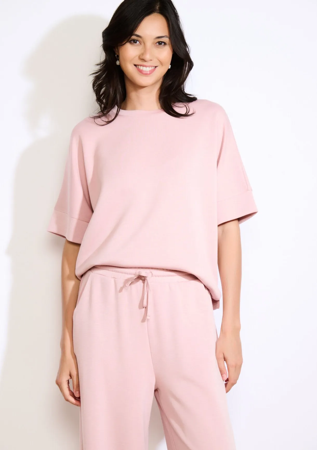 LolaLiza Losvallend jersey T-shirt- Tops En T-Shirts|Loungewear