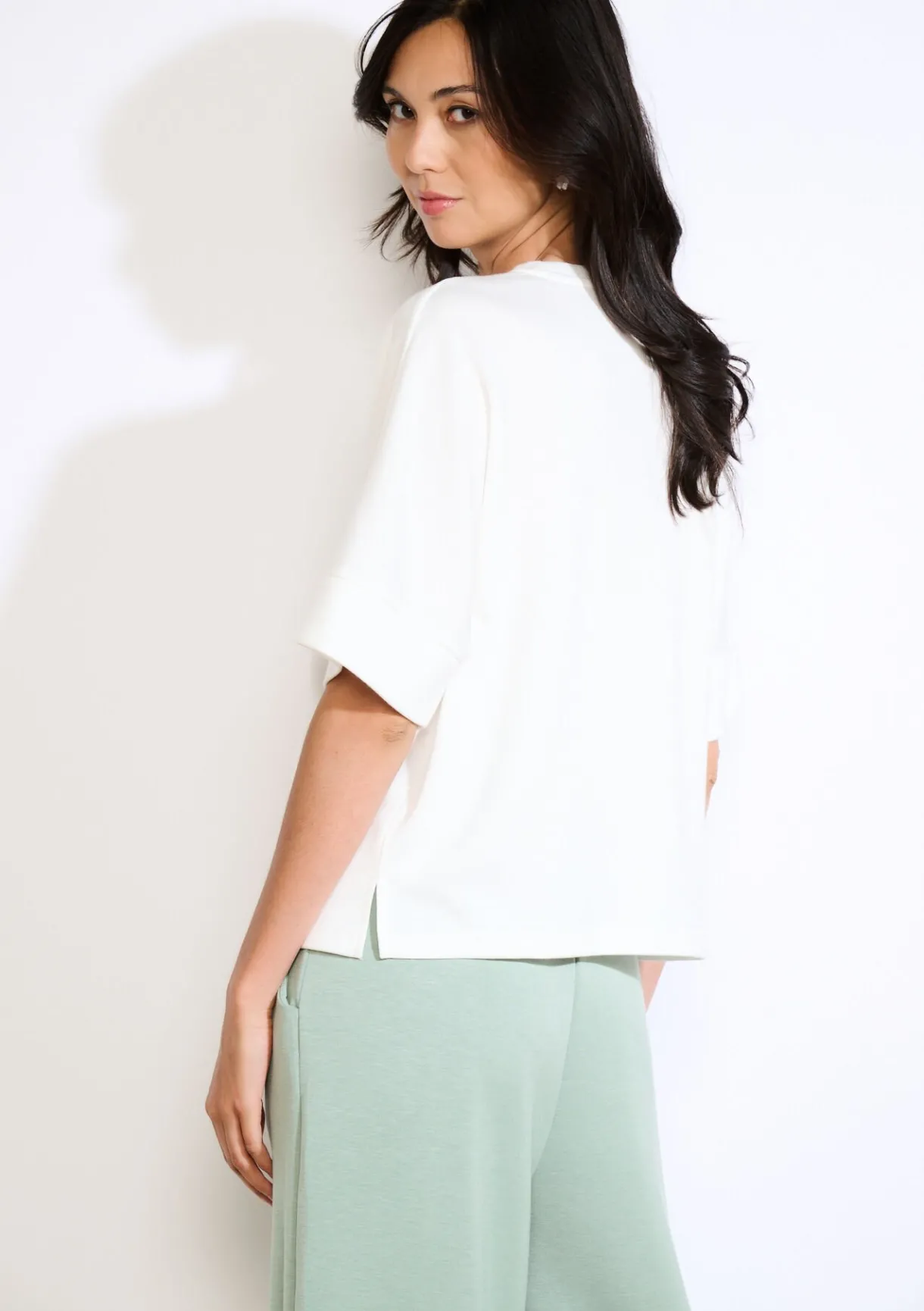 LolaLiza Losvallend jersey T-shirt- Tops En T-Shirts|Loungewear