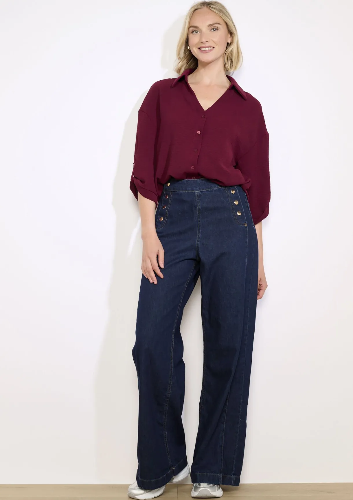 LolaLiza Losvallend overhemd met knopen- Blouses En Hemden