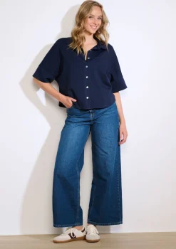 LolaLiza Losvallend overhemd met korte mouwen- Tops En T-Shirts