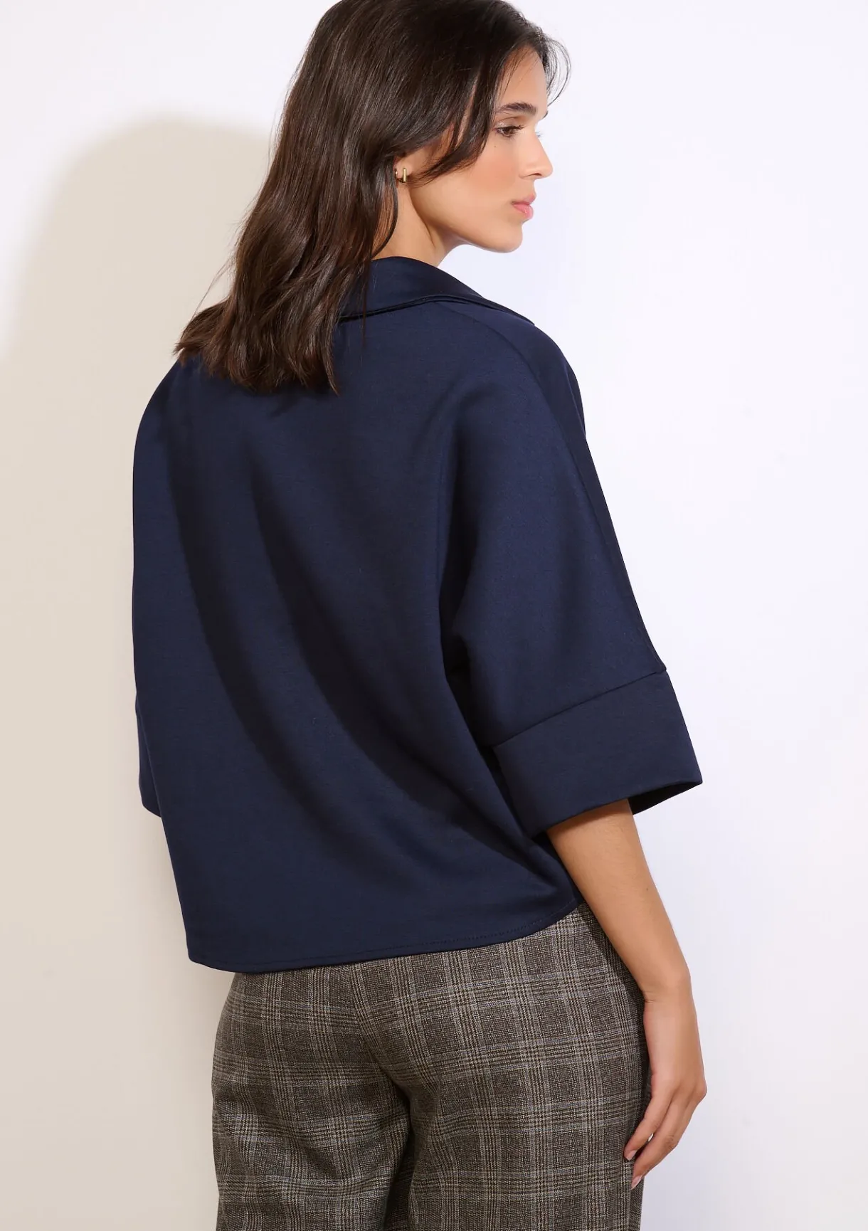 LolaLiza Losvallende polo met knopen- Tops En T-Shirts|Blouses En Hemden