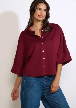 LolaLiza Losvallende polo met knopen- Tops En T-Shirts|Blouses En Hemden