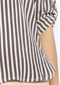 LolaLiza Losvallende streepjesblouse- Blouses En Hemden