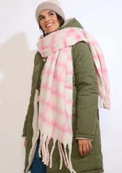 LolaLiza Luchtige geruite sjaal- Accessoires