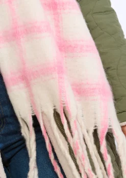 LolaLiza Luchtige geruite sjaal- Accessoires