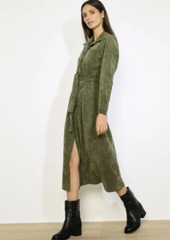 LolaLiza Midi overhemdjurk met ceintuur- Jurken