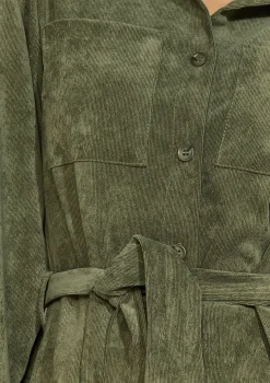 LolaLiza Midi overhemdjurk met ceintuur- Jurken