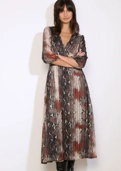 LolaLiza Midi-jurk met slangenprint- Jurken