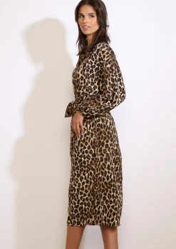 LolaLiza Midi-jurk met strass en print- Jurken