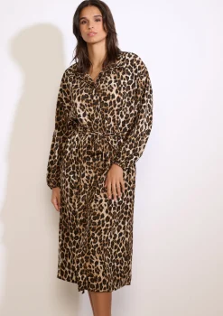 LolaLiza Midi-jurk met strass en print- Jurken