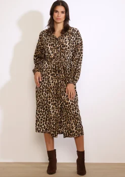 LolaLiza Midi-jurk met strass en print- Jurken