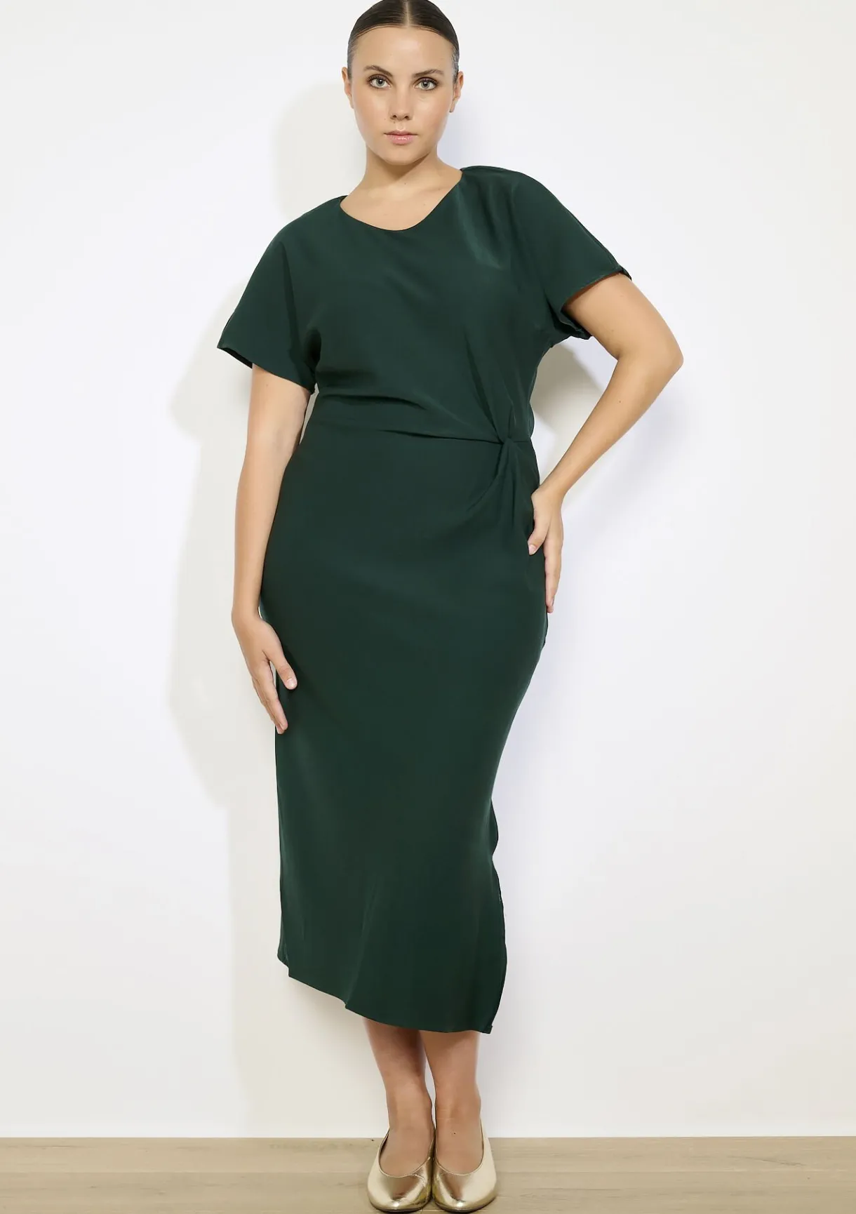 LolaLiza Midi-jurk met zijstrik- Jurken