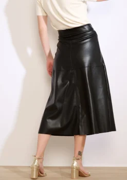 LolaLiza Midi-rok in imitatieleer- Rokken