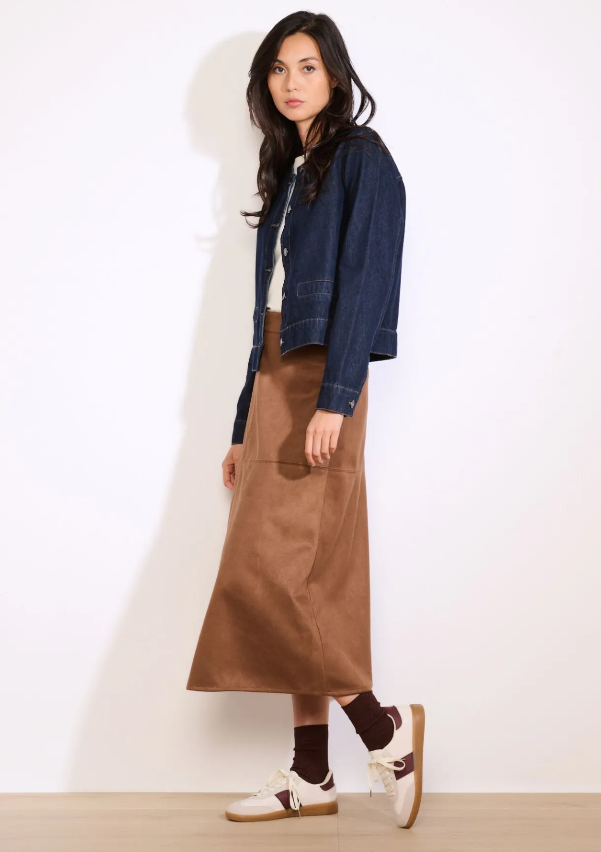 LolaLiza Midi-rok met suèdelook- Rokken