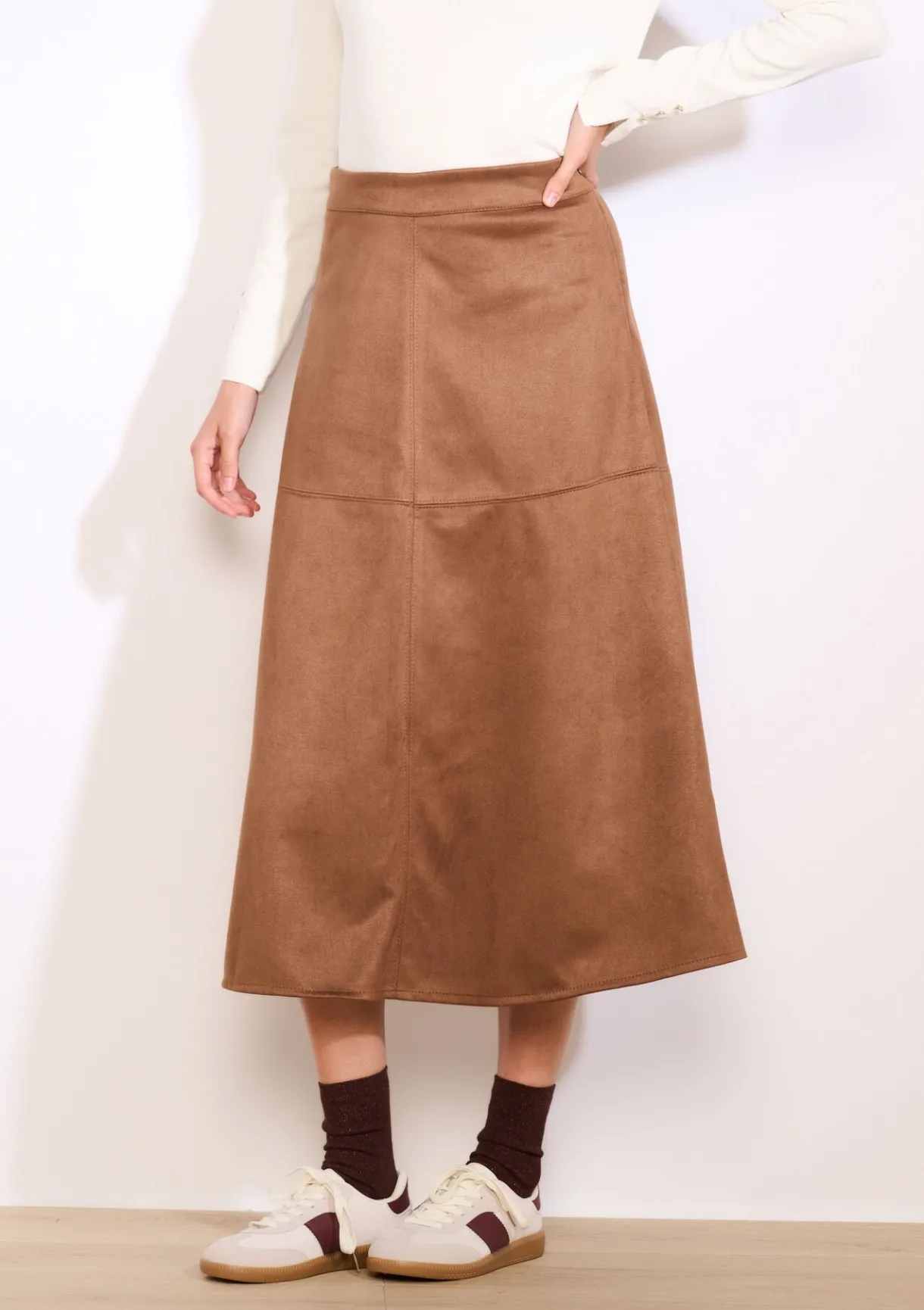 LolaLiza Midi-rok met suèdelook- Rokken