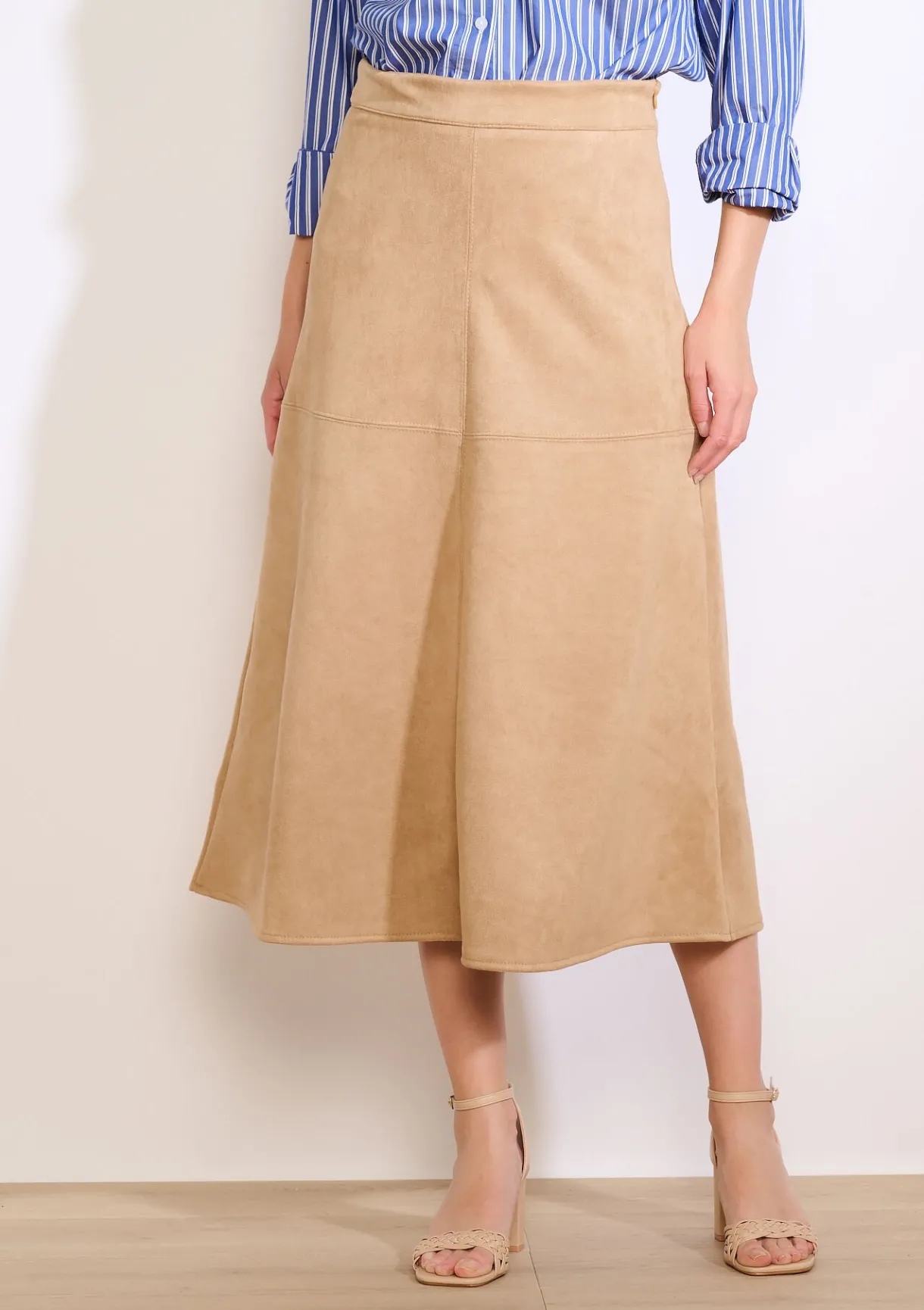 LolaLiza Midi-rok met suèdelook- Rokken