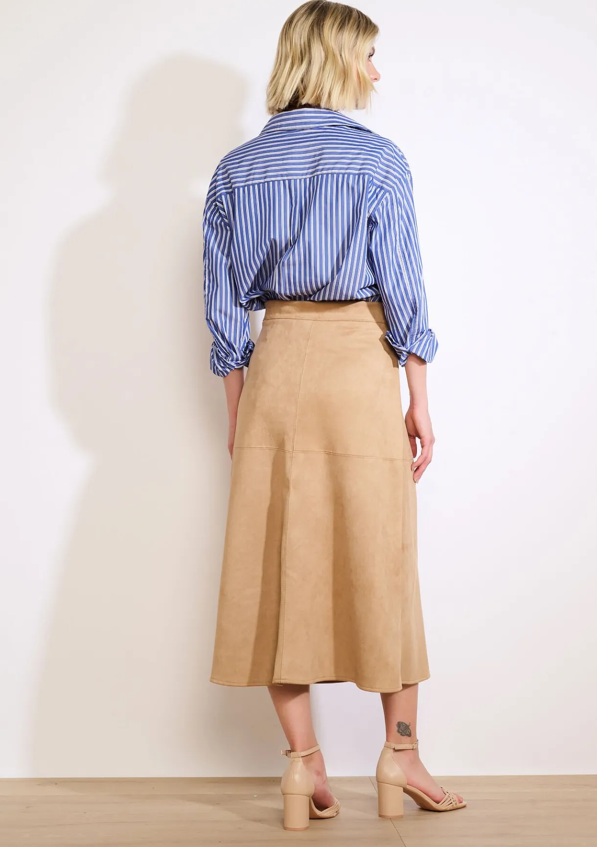 LolaLiza Midi-rok met suèdelook- Rokken