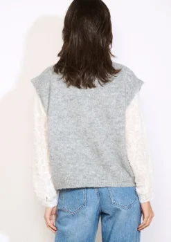 LolaLiza Mouwloos gebreid gilet- Truien En Cardigans