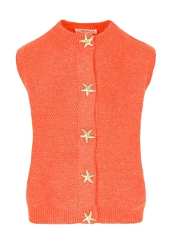 LolaLiza Mouwloos vest met zeesterknopen- Truien En Cardigans