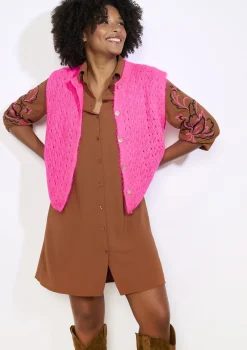 LolaLiza Mouwloze cardigan met structuur- Truien En Cardigans