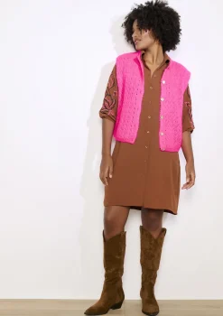 LolaLiza Mouwloze cardigan met structuur- Truien En Cardigans