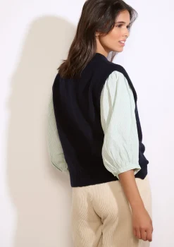 LolaLiza Mouwloze gebreide trui- Truien En Cardigans