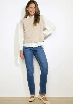 LolaLiza Mouwloze gebreide trui- Truien En Cardigans