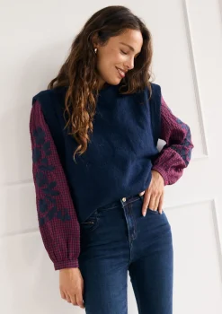 LolaLiza Mouwloze gebreide trui- Truien En Cardigans