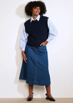 LolaLiza Mouwloze gebreide trui- Truien En Cardigans