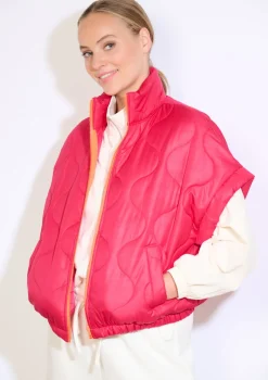 LolaLiza Mouwloze gewatteerde jas- Vesten En Blazers