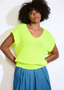 LolaLiza Mouwloze top in fijne knit- Truien En Cardigans