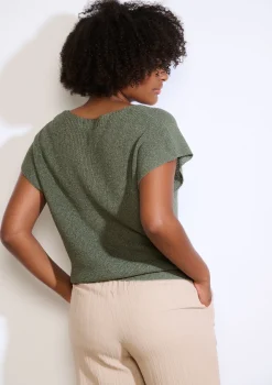 LolaLiza Mouwloze top in fijne knit- Truien En Cardigans