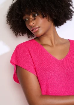 LolaLiza Mouwloze top in fijne knit- Truien En Cardigans