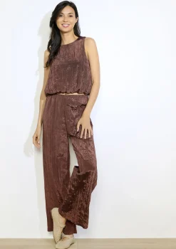 LolaLiza Mouwloze top met structuur- Co-Ord Sets|Blouses En Hemden