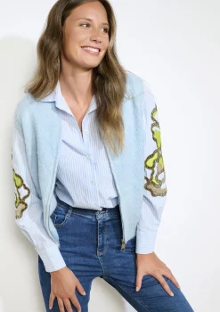 LolaLiza Mouwloze vest met rits- Truien En Cardigans