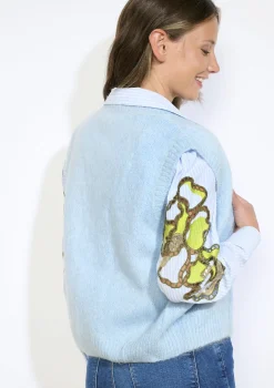 LolaLiza Mouwloze vest met rits- Truien En Cardigans