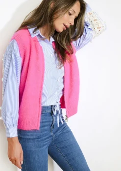 LolaLiza Mouwloze vest met rits- Truien En Cardigans