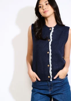 LolaLiza Mouwloze zachte cardigan met knopen- Truien En Cardigans