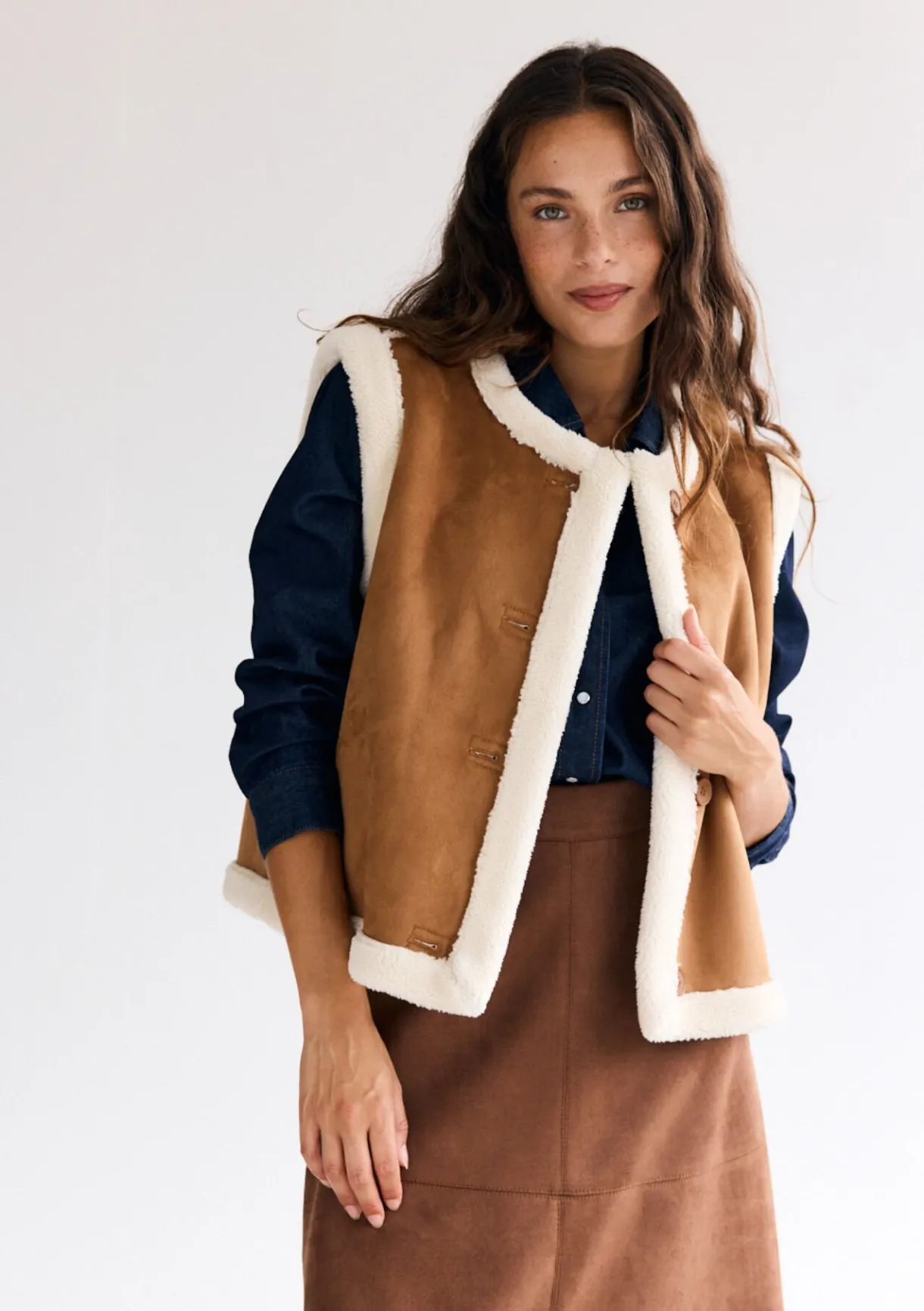 LolaLiza Omkeerbare gevoerde vest- Vesten En Blazers