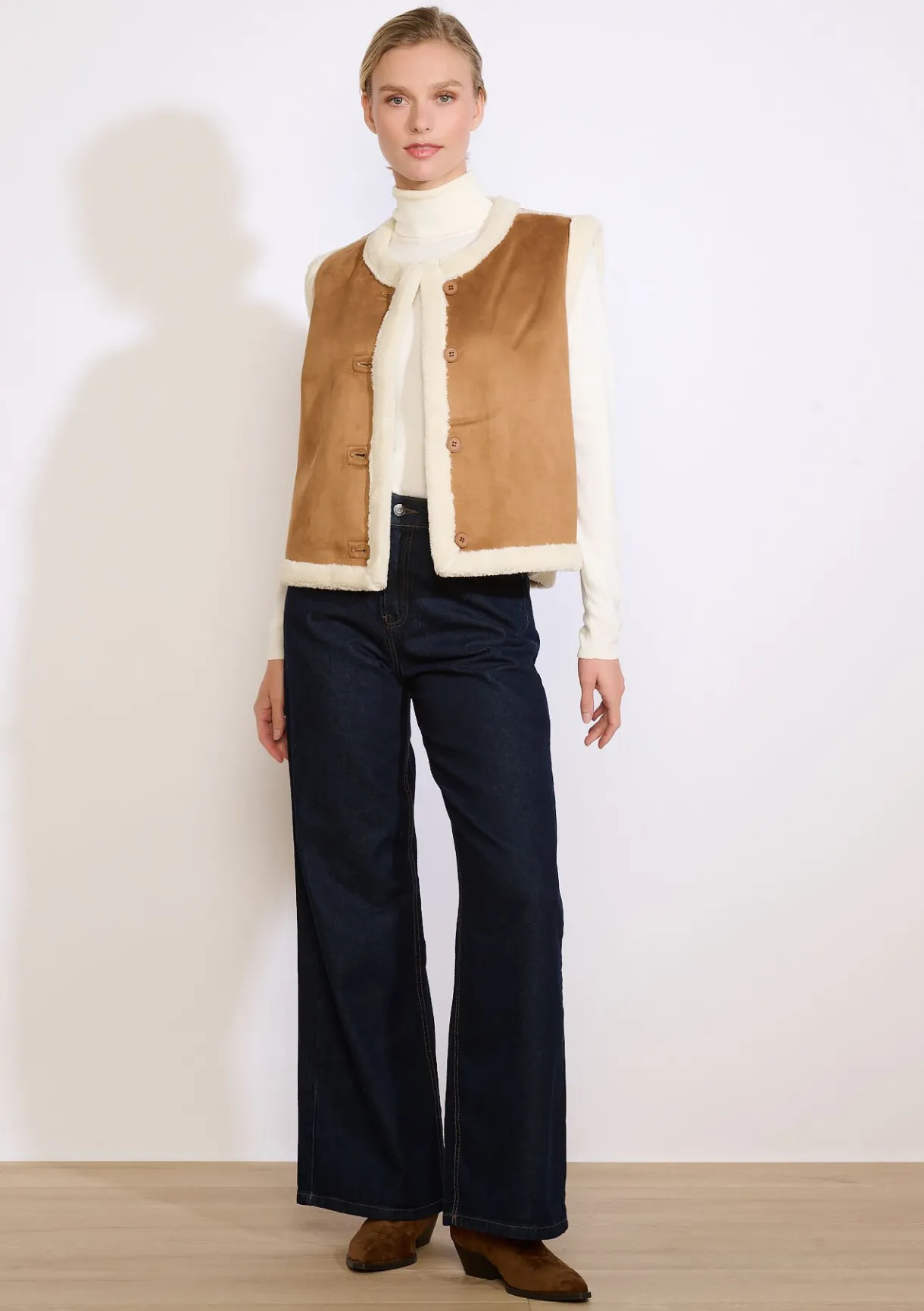 LolaLiza Omkeerbare gevoerde vest- Vesten En Blazers