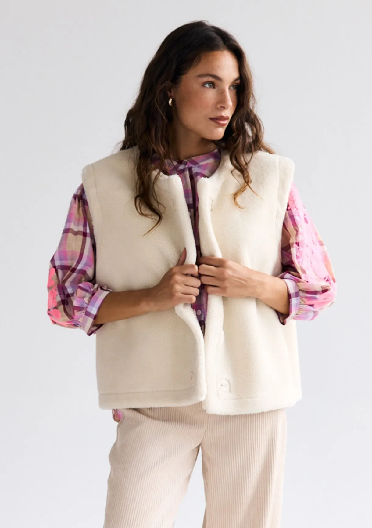 LolaLiza Omkeerbare gevoerde vest- Vesten En Blazers