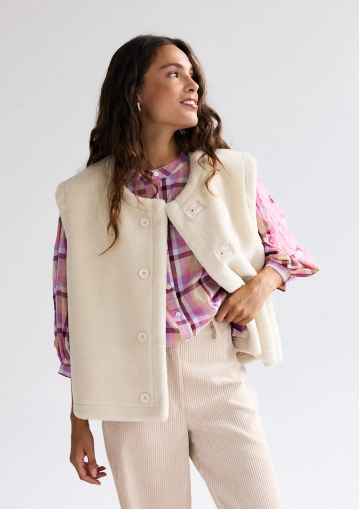 LolaLiza Omkeerbare gevoerde vest- Vesten En Blazers