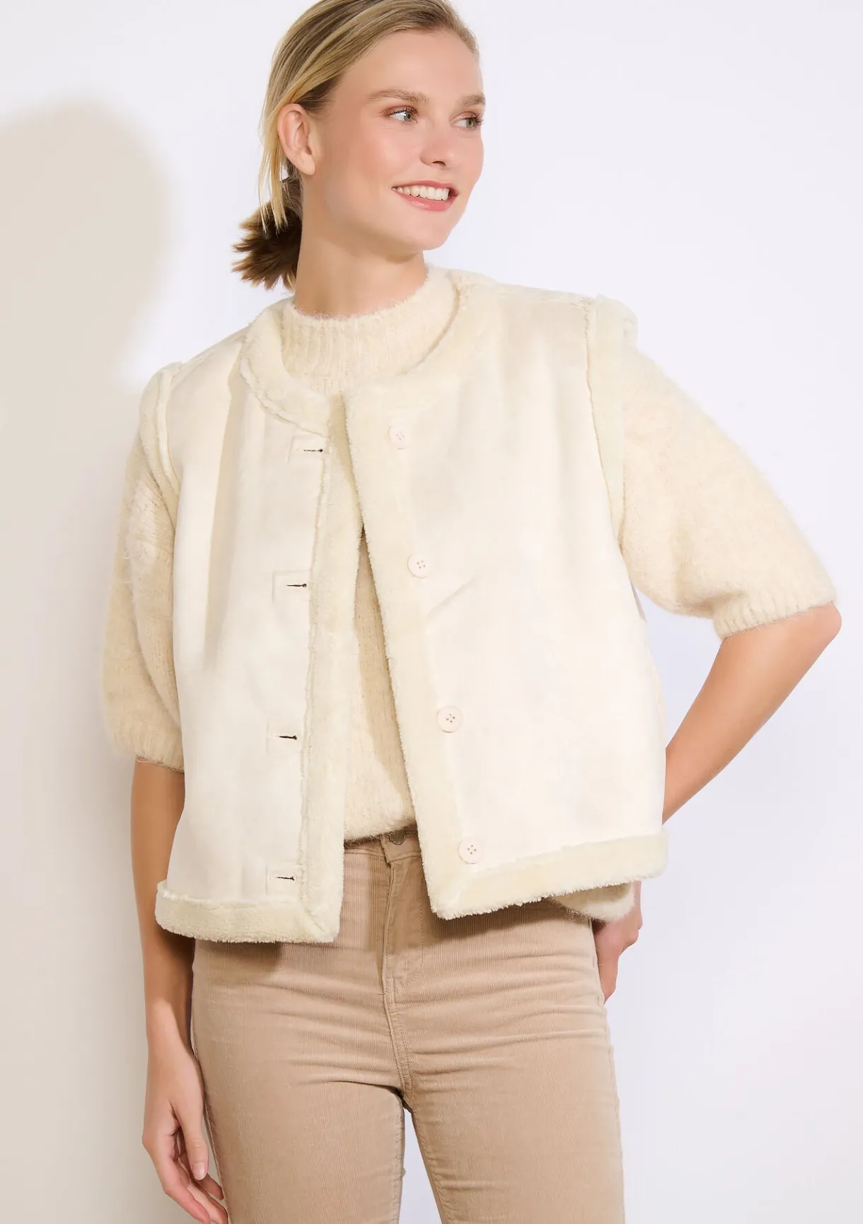 LolaLiza Omkeerbare gevoerde vest- Vesten En Blazers