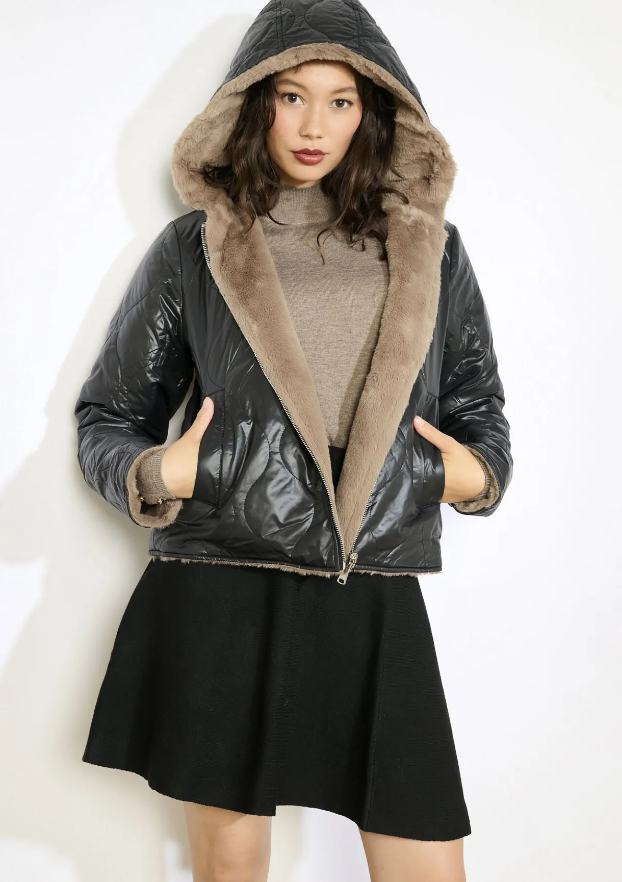 LolaLiza Omkeerbare korte pufferjas- Mantels En Jassen